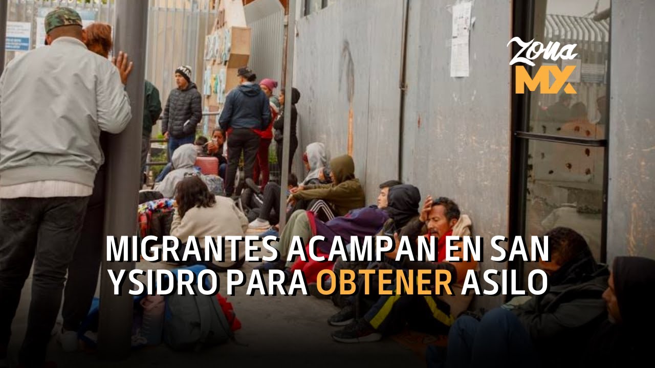 Más de 70 migrantes de distintas nacionalidades arribaron a la Garita de San Ysidro