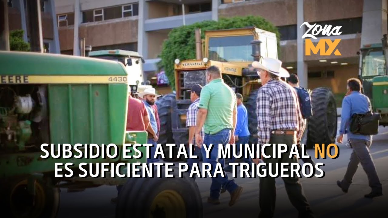 Más de 40 días cumplieron productores de trigo en plantón en el Centro de Gobierno de Mexicali