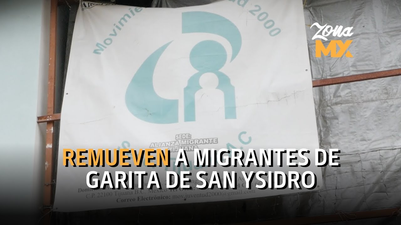 300 de migrantes que acampaban en la Garita de San Ysidro en busca de un turno