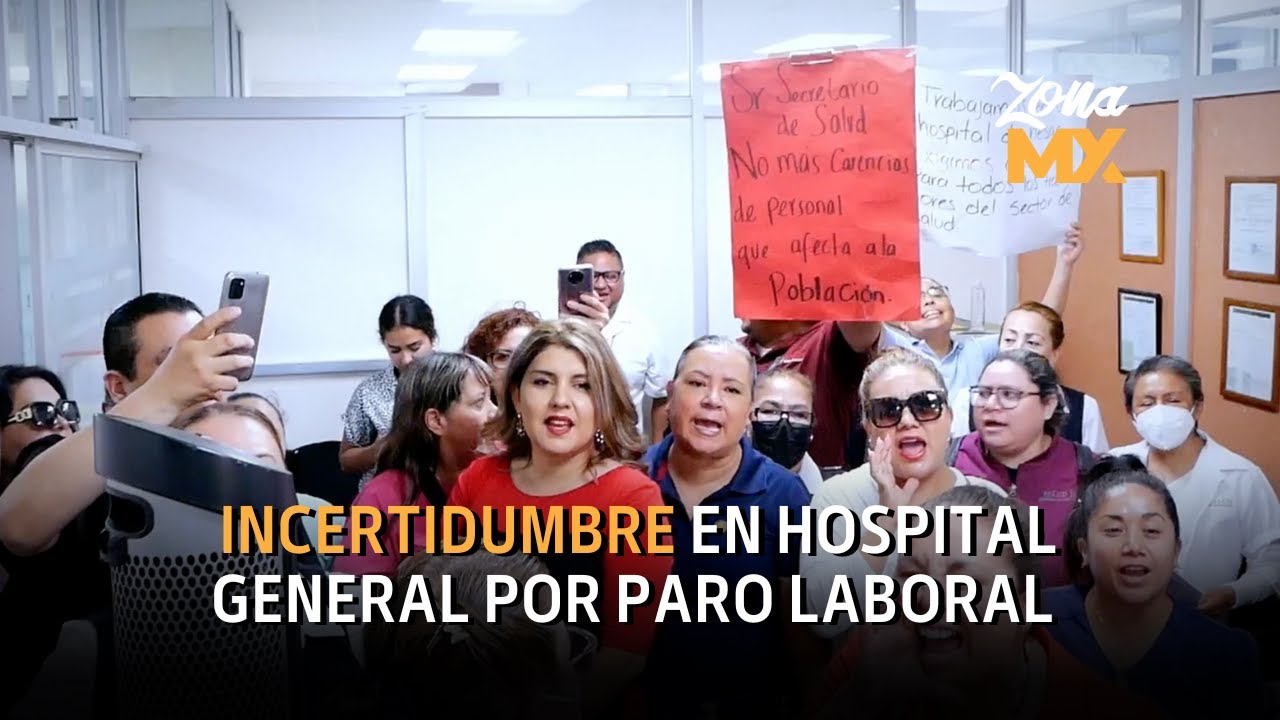 El segundo día de huelga en el Hospital General de Tijuana contó con la visita
