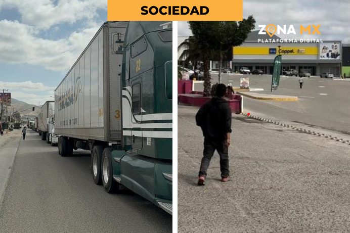 Afectaciones por bloqueo en la carretera libre Tijuana-Tecate