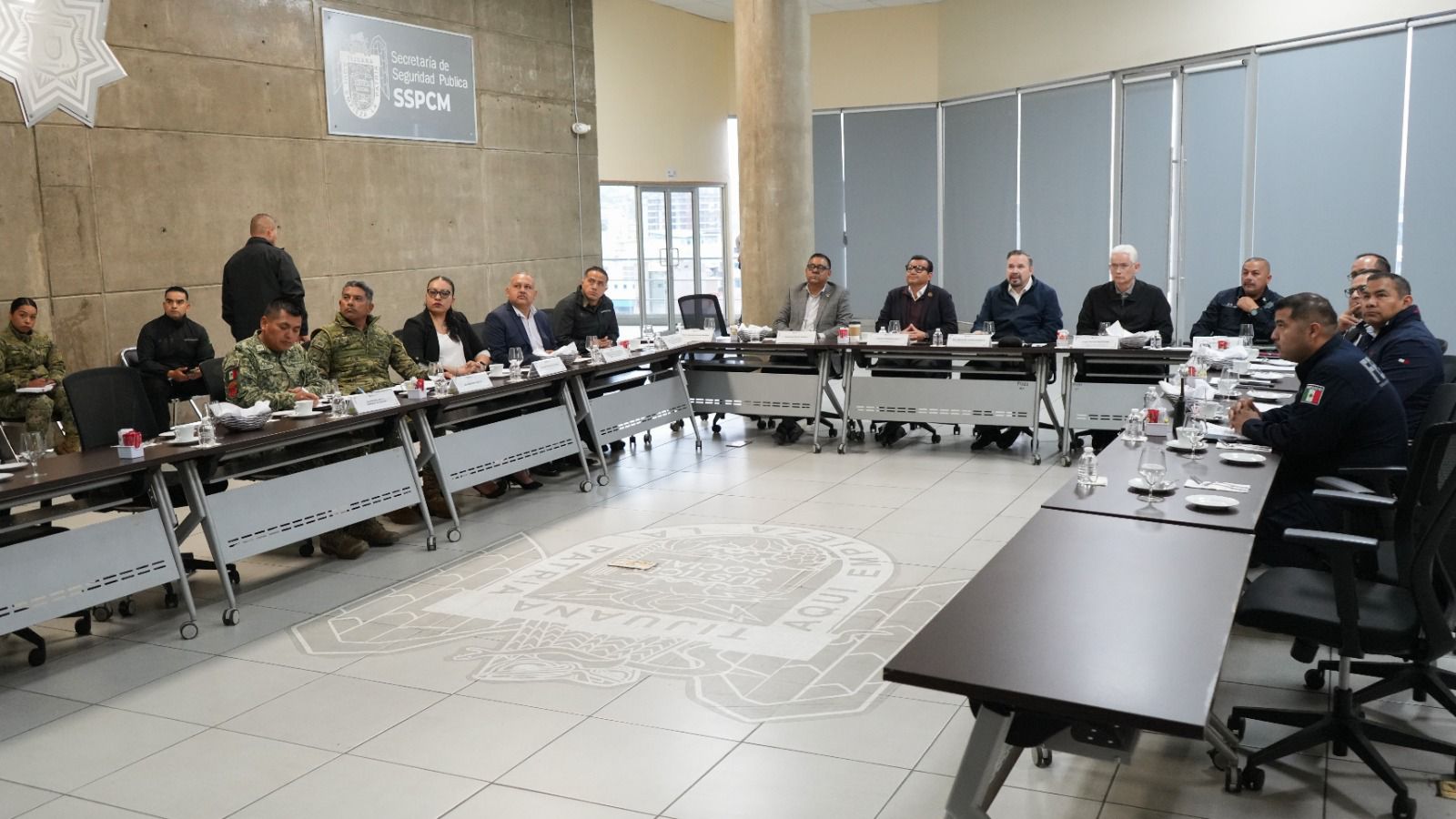 PRESENTA DIPUTADO JORGE RAMOS INICIATIVAS DE SEGURIDAD EN MESA DE COORDINACIÓN DE TIJUANA