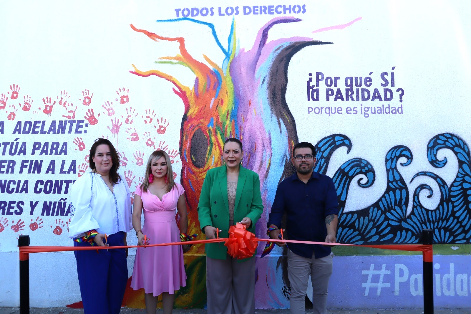 INAUGURA IEEBC MURAL ARCOÍRIS “TODAS LAS VOCES, TODOS LOS COLORES, TODOS LOS DERECHOS”